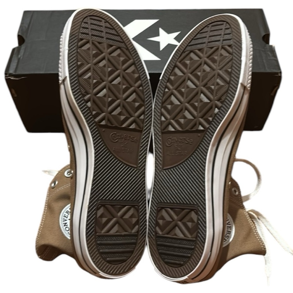 Converse Chuck Taylor All Star Classic Canvas High Top - Sand Dune Size 12M 14W - Picture 7 of 9